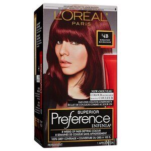 L'Oréal Paris Superior Preference INFINIA Hair Color, 4B Burgundy